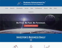 Tablet Screenshot of businessadvance.com